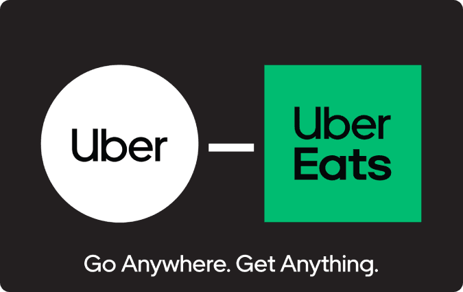 Uber Rides & Eats Gift Card USD