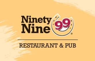 Ninety Nine Restaurant & Pub Gift Card USD