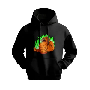 Klaus Meme Coin "Fiery Strength" Hoodie - Official Merch