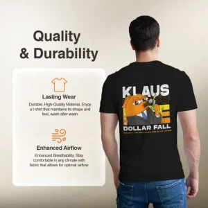 Klaus Meme Coin "Dollar Fall" T-Shirt - Official Merch