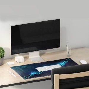World Economics & Global Market Data Chart Mouse Pad - Dynamic Finance Display