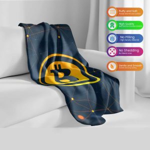 Blockchain Network Bitcoin Comforter - Cozy & Fluffy Crypto Bedding