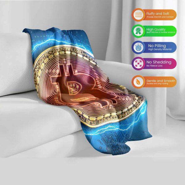 Electric Bitcoin Power Comforter - Lightning Crypto Bedding - Image 2