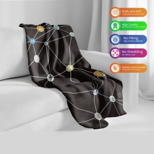 Crypto Web Network Comforter - Cozy & Fluffy Digital Currency Bedding