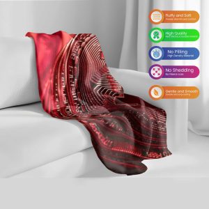 Bold Bitcoin-Inspired Duvet Cover - Red Crypto Dreamland