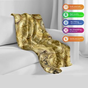 Bitcoin Gold Dream Luxury Comforter - Ultra-Soft & Durable Crypto Bedding