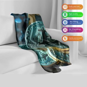 "Galactic Bitcoin Network" Digital Universe Blanket - Ultimate Crypto Comfort