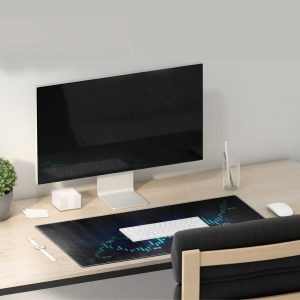 Nifty 50 & Global Stock Market Chart Mouse Pad - Dynamic Trading Display
