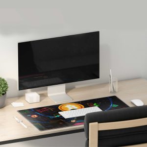 Crypto Hacker Zen Mouse Pad - Bitcoin Meditation & Digital Serenity