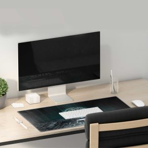 Bitcoin Grid Network Mouse Pad - Blockchain Infrastructure Desk Mat