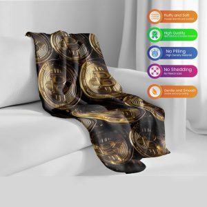 Dark Luxe Bitcoin Dream Comforter - Opulent Crypto Bedding