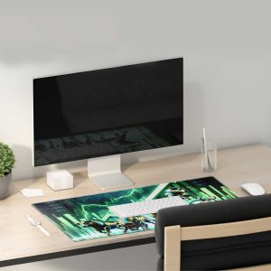 Wall Street Bulls & Upward Trend Mouse Pad - Powering Your Financial Endeavors