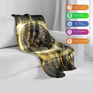 Bitcoin Vortex 3D Luxury Comforter - Sci-Fi Crypto Bedding
