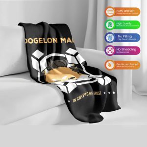 Doge Martian CryptoDream Plush Blanket