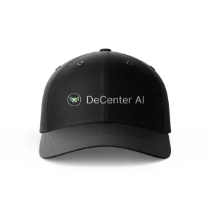 DeCenter AI Official Logo & Text Cap - Crypto Intelligence Hat