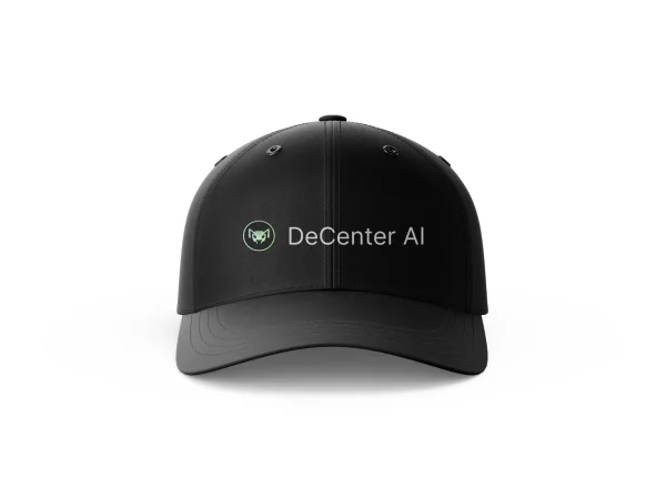 DeCenter AI Official Logo & Text Cap - Crypto Intelligence Hat - Image 3