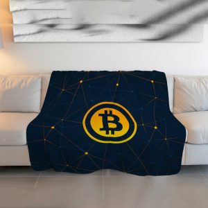 Blockchain Network Bitcoin Comforter - Cozy & Fluffy Crypto Bedding