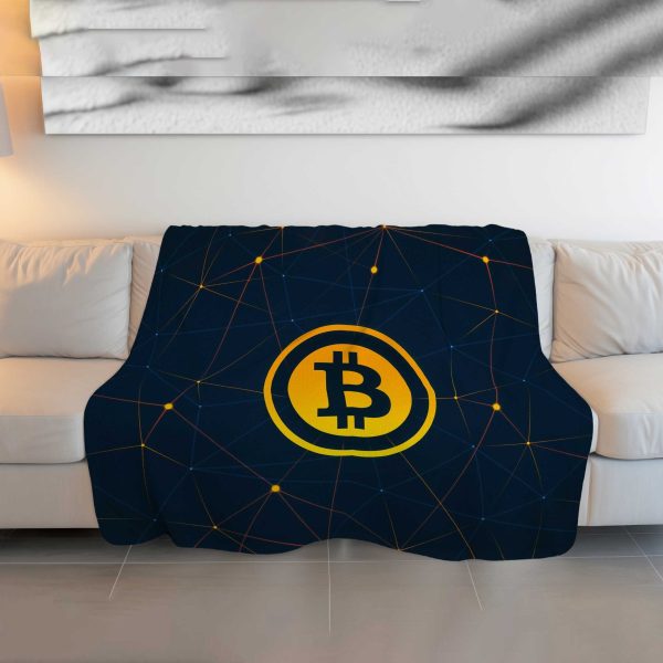 Blockchain Network Bitcoin Comforter - Cozy & Fluffy Crypto Bedding - Image 3