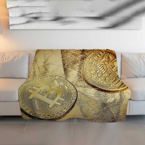 CryptoDream™ Bitcoin Gold Edition Plush Blanket