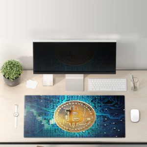 Bitcoin Circuit Board Mouse Pad - Crypto Tech Gaming & Office Mat