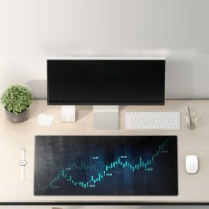 Nifty 50 & Global Stock Market Chart Mouse Pad - Dynamic Trading Display