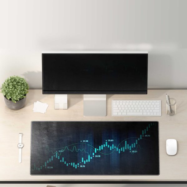 Nifty 50 & Global Stock Market Chart Mouse Pad - Dynamic Trading Display - Image 3