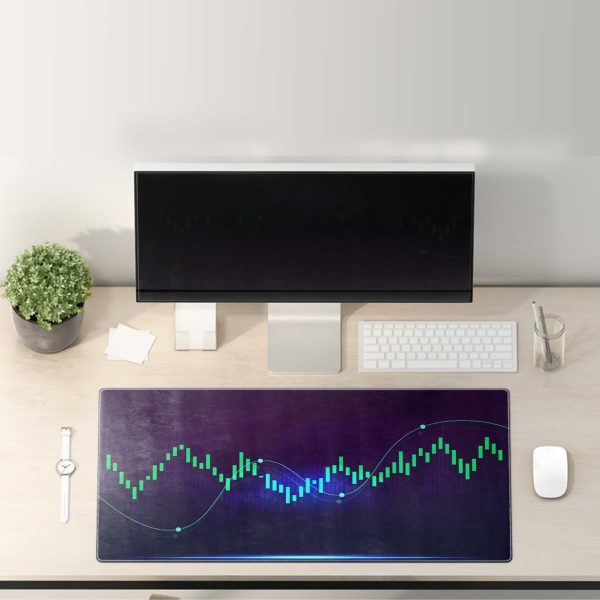 Dynamic Stock Market Chart Mouse Pad - Forex Trading & Crypto Graph Design - Image 3