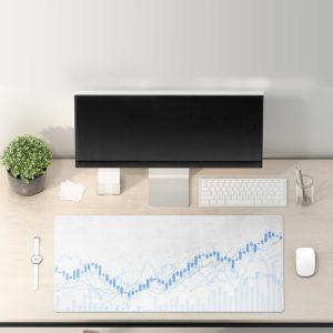 Crypto Currency Blockchain Network Gaming Mouse Pad - Non-slip & Stitched Edges