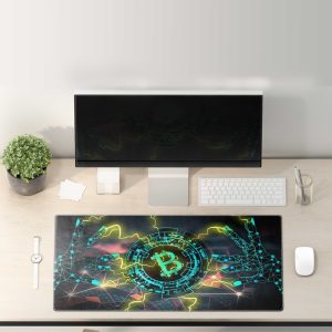 Digital Bitcoin Energy Mouse Pad - Crypto Power & Precision