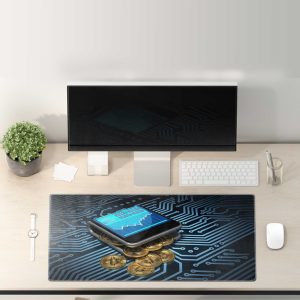 Bitcoin Hardware Integration Mouse Pad - Digital Mining Tech Mat