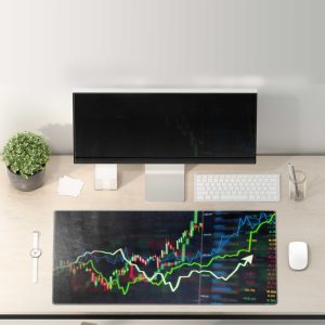 Trading Stock Market Graph Mouse Pad