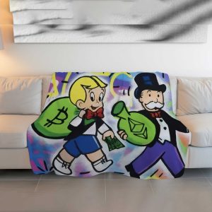 Blockchain Baron & Ethereum Tycoon Plush Blanket