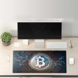 Bitcoin Cryptocurrency Themed Gaming Mouse Pad - Durable & Non-Slip