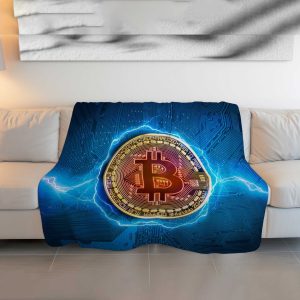 Electric Bitcoin Power Comforter - Lightning Crypto Bedding