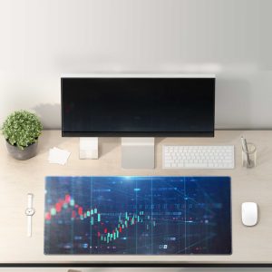 Digital Trading Candlestick Chart Mouse Pad