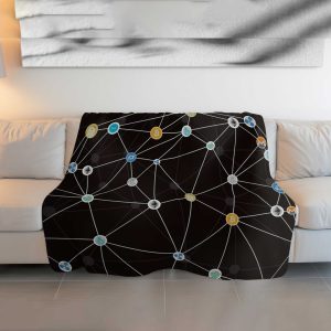 Crypto Web Network Comforter - Cozy & Fluffy Digital Currency Bedding