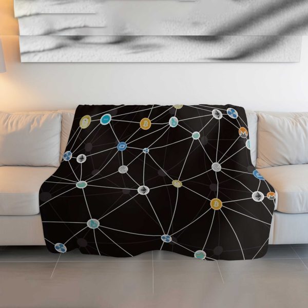 Crypto Web Network Comforter - Cozy & Fluffy Digital Currency Bedding - Image 3