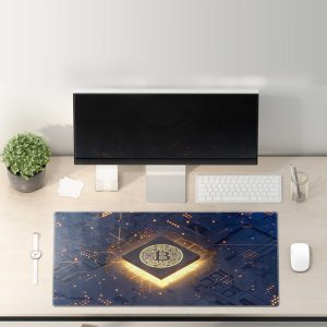 Bitcoin Circuit Board Crypto Tech Mouse Pad - Non-Slip & Durable