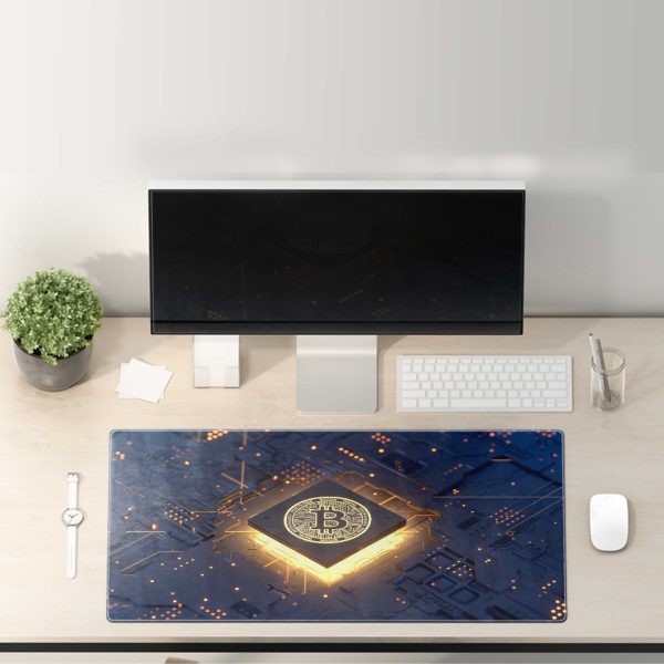 Bitcoin Circuit Board Crypto Tech Mouse Pad - Non-Slip & Durable - Image 3
