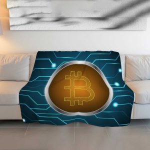 Bitcoin Circuitry Dream Comforter - Tech-Inspired Crypto Bedding