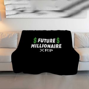 XRP Future Millionaire Crypto Plush Blanket