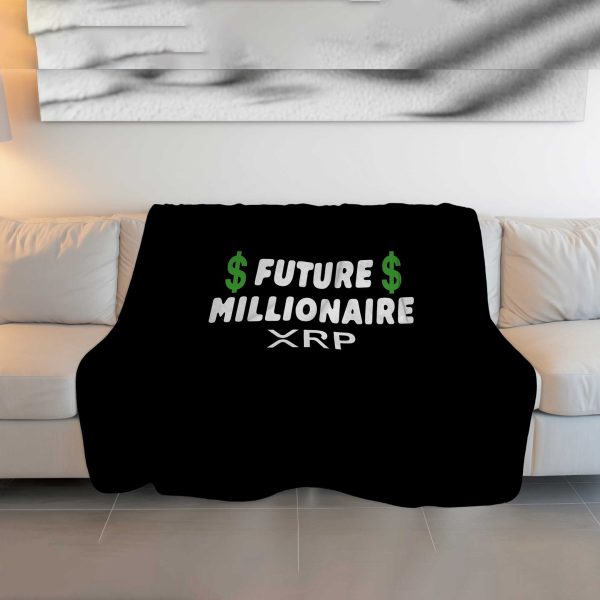 XRP Future Millionaire Crypto Plush Blanket - Image 3