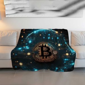 Neon Circuit Bitcoin: Cyberpunk Crypto Comfort Blanket