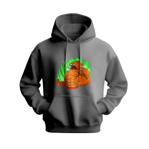 Klaus Meme Coin "Fiery Strength" Hoodie - Official Merch