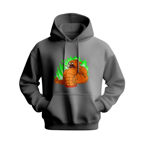 Klaus Meme Coin "Fiery Strength" Hoodie - Official Merch - Image 3