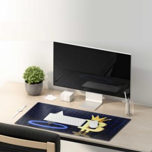 Premium Crypto & Bitcoin Gaming Mouse Pad - Durable & Non-Slip Desk Mat