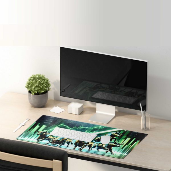 Wall Street Bulls & Upward Trend Mouse Pad - Powering Your Financial Endeavors - Image 4