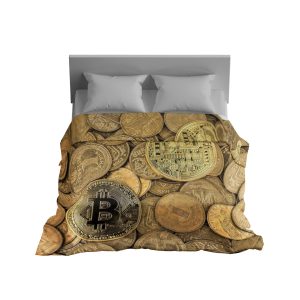 Electrified Bitcoin Power Comforter - Dynamic Crypto Bedding