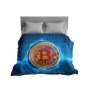 Electric Bitcoin Power Comforter - Lightning Crypto Bedding