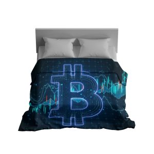 Bitcoin Blast! Cozy & Fluffy Crypto Comfort Blanket - Anti-Pill, Machine Washable Throw for Home & Travel